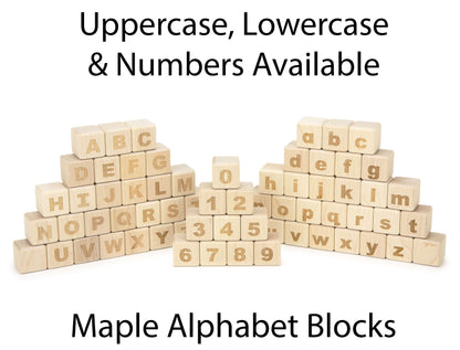 28 pc. Bold Uppercase Engraved Alphabet Blocks