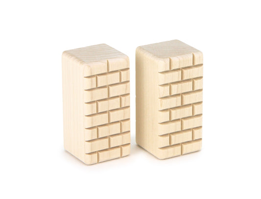 2 pc. 2x1 Double-Sided Bricks Building Blocks