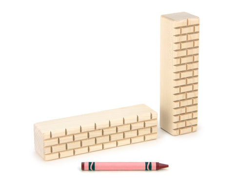 2 pc. 4x1 Double-Sided Bricks Building Blocks