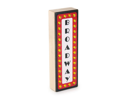 LIMITED! Classic Broadway Sign Gem Block