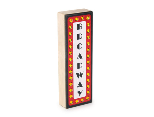 LIMITED! Classic Broadway Sign Gem Block