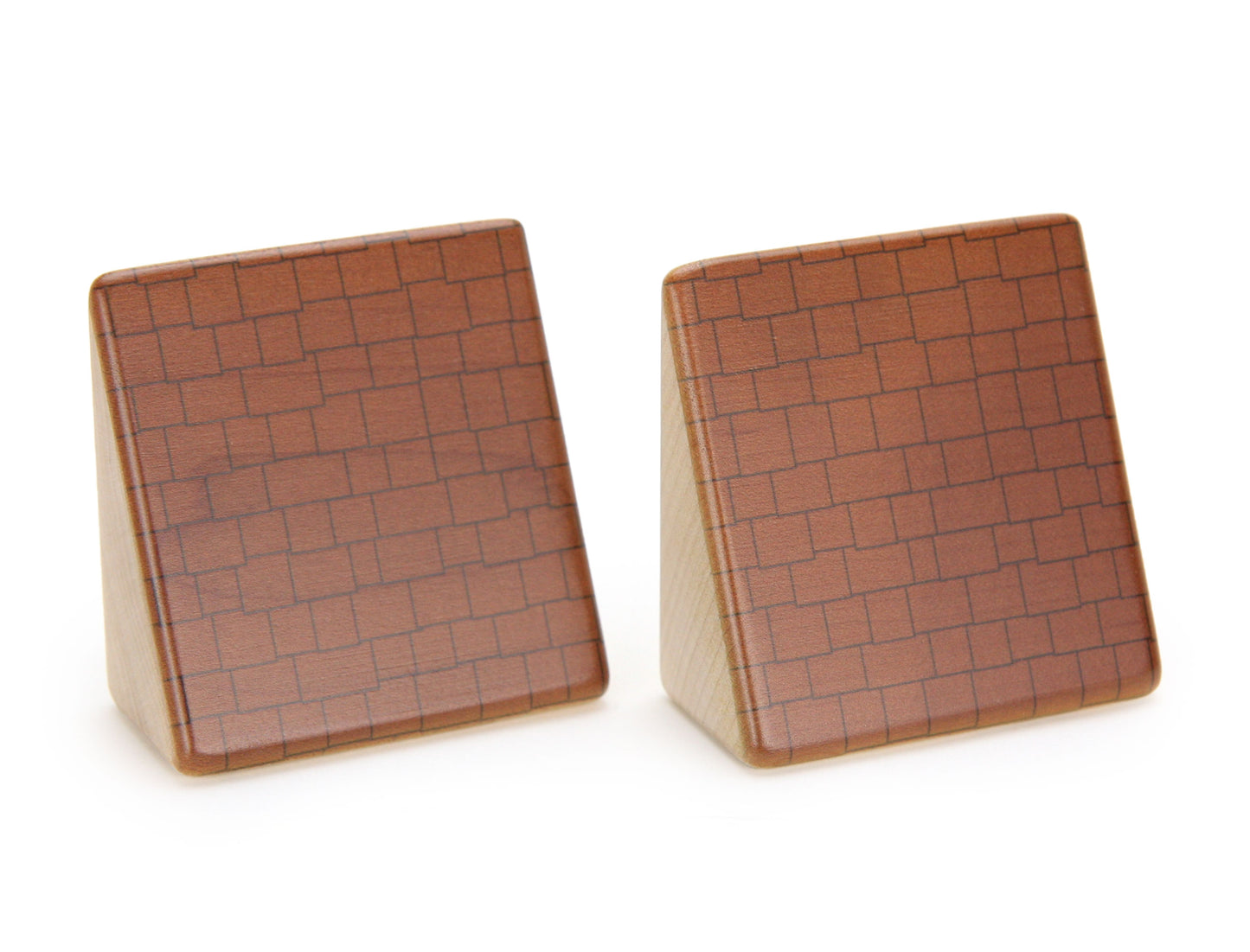 LIMITED! 2x2 Brown Shingle Roof 2 pc. Slant Building Blocks