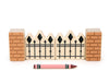 LIMITED! Brownstone Fence Building Block Set