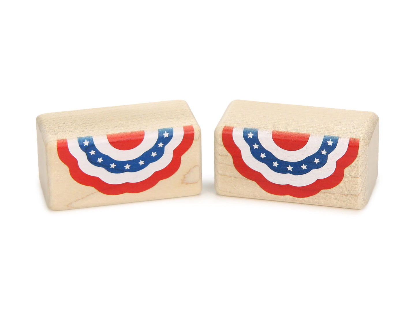 LIMITED! Patriotic Bunting 2 pc. Block Set
