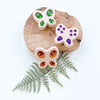 Primary Color Butterfly Gem 4 pc. Sensory Stacker Maple Block Set