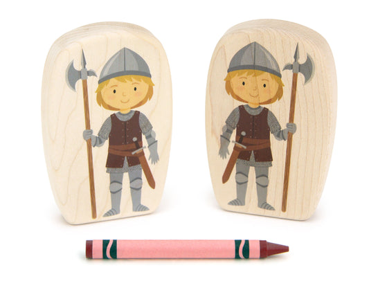 Castle Guard - 3.75" Double-sided 1:24 Scale Maple Figure