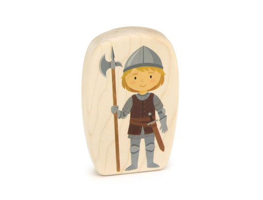 Castle Guard - 3.75" Double-sided 1:24 Scale Maple Figure