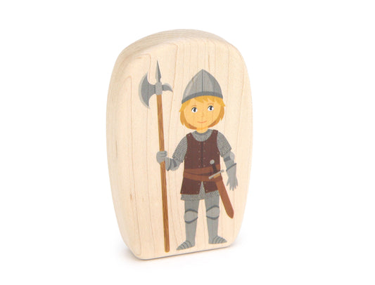 Castle Guard - 3.75" Double-sided 1:24 Scale Maple Figure