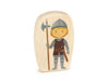 Castle Guard - 3.75" Double-sided 1:24 Scale Maple Figure