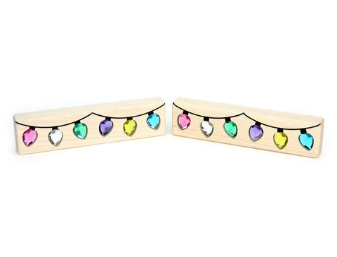 LIMITED! Pastel Christmas Lights 2 pc. Gem Block Set