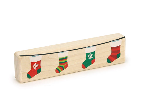 LIMITED! Christmas Stockings Maple Building Block
