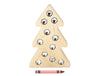 LIMITED! Large 8" Clear Christmas Tree Gem Block