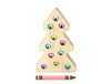 LIMITED! Medium 6" Pastel Christmas Tree Gem Block