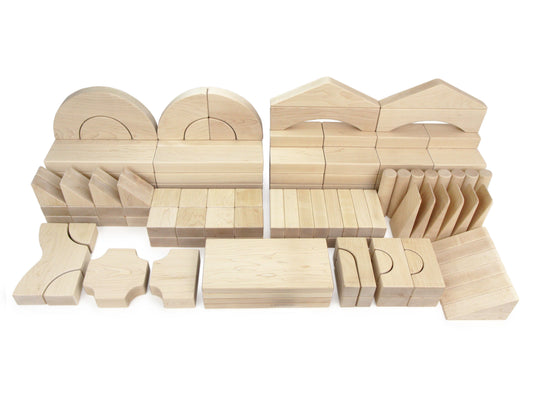 151 pc Classroom Set Maple Unit Blocks