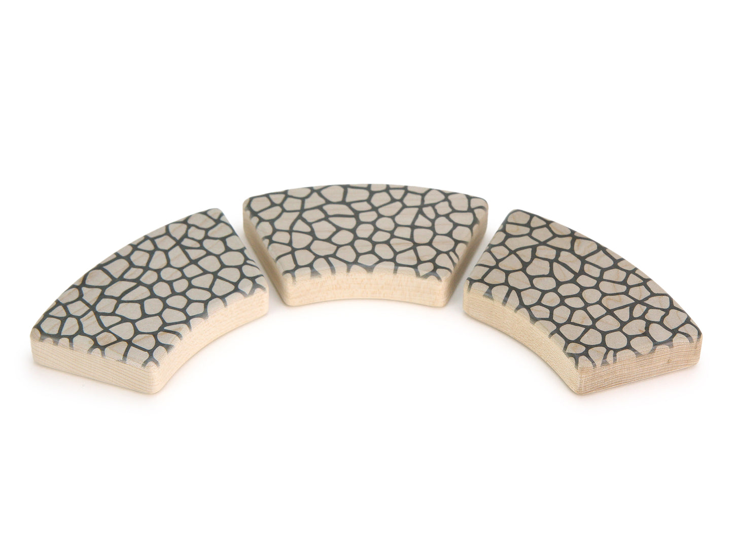 Cobblestone/River Curve Path 3 pc. Double-sided Block Set