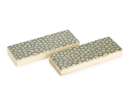 Cobblestone/River Straight Path 2 pc. Double-sided Block Set