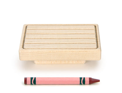 Coffee Table - Natural - 1:12 Scale Furniture Solid Maple Blocks