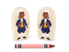 Blue Colonial Statesman - 3.25" Double-sided 1:24 Scale Maple Figure