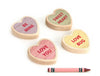 LIMITED! Conversation Hearts 4 pc. Shape Block Set