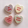 LIMITED! Conversation Hearts 4 pc. Shape Block Set