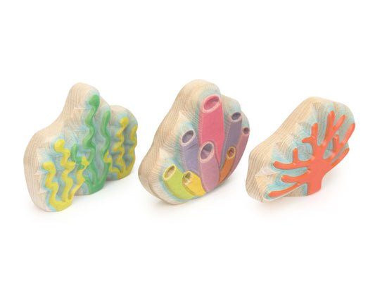 LIMITED! Carved Under-the-Sea 3 pc. Shape Block Set