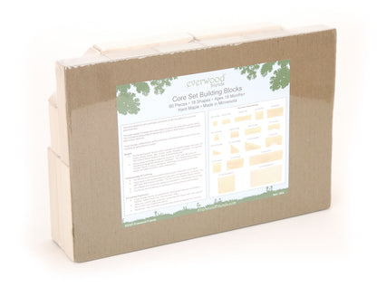 60 pc. Core Set Maple Building Blocks
