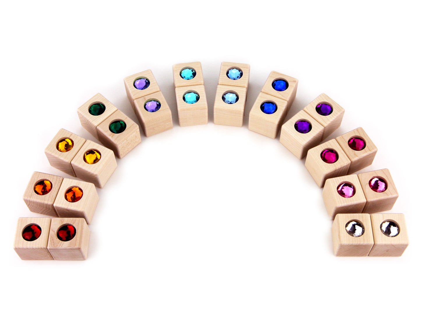 24 pc. Cube Gem Blocks