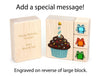4 pc. Blue Cupcake Gem Message Blocks