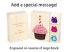 4 pc. Pink Cupcake Gem Message Blocks