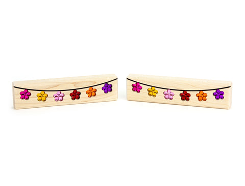 LIMITED! Día de los Muertos Flower Banner 2 pc. Gem Block Set