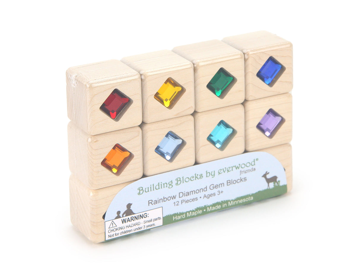 12 pc. Rainbow Diamond Gem Blocks