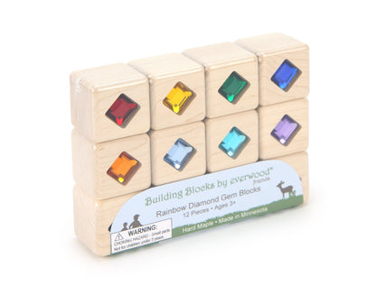 12 pc. Rainbow Diamond Gem Blocks