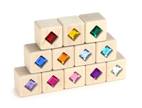 12 pc. Rainbow Diamond Gem Blocks