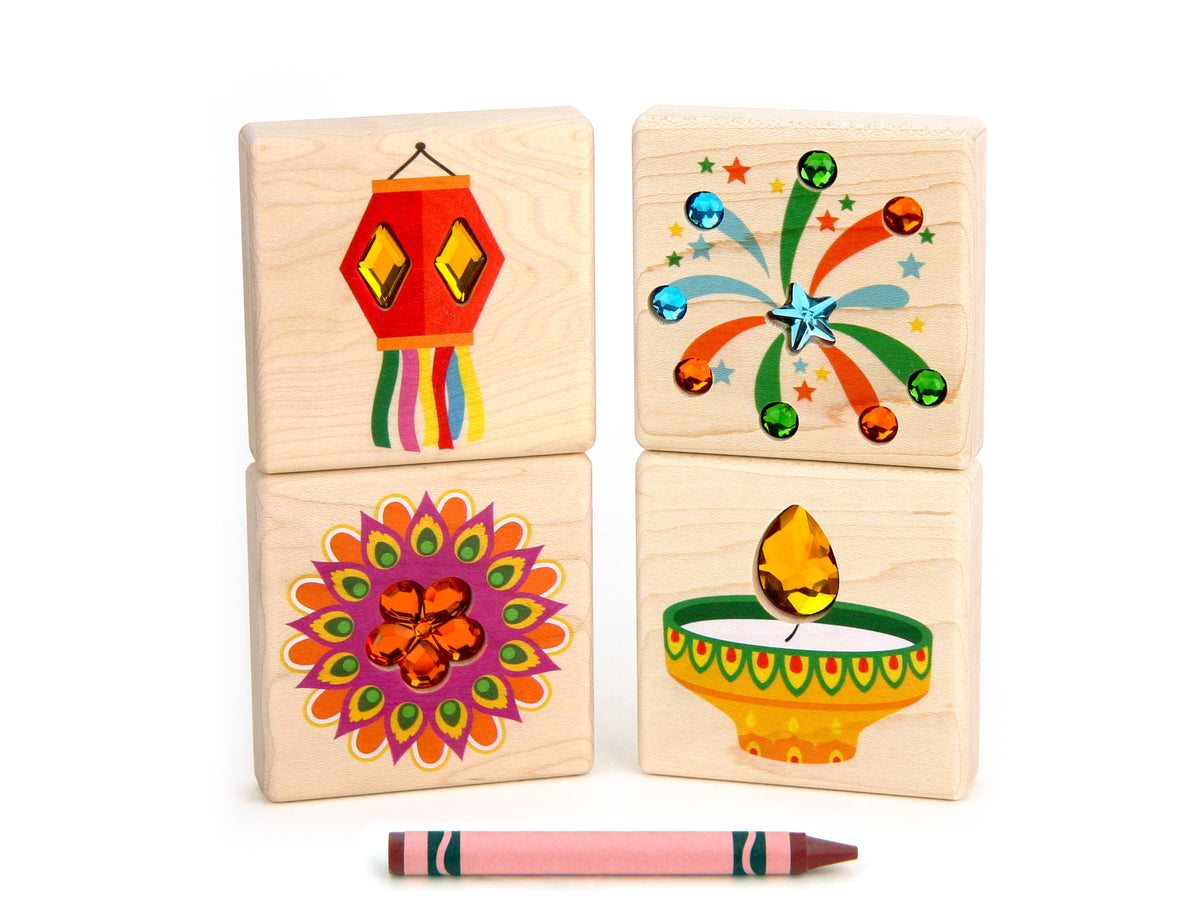 LIMITED! Diwali 4 pc. Gem Block Set
