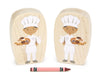 LIMITED! Donut Baker Boy - Thick 5.25" Double-sided 1:12 Scale Maple Figure