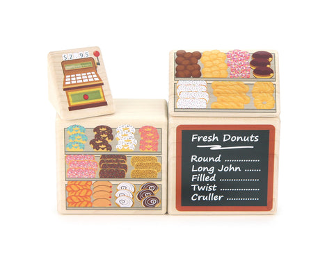 LIMITED! Donut Counter 4pc. Building Block Set