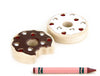 LIMITED! Valentine Red & White Sprinkle Donuts 2 pc. Gem Blocks