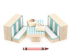 LIMITED! Donut Shop Booth 8pc. Carved Building Block Set