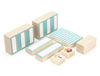 LIMITED! Donut Shop Booth 8pc. Carved Building Block Set
