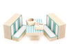 LIMITED! Donut Shop Booth 8pc. Carved Building Block Set
