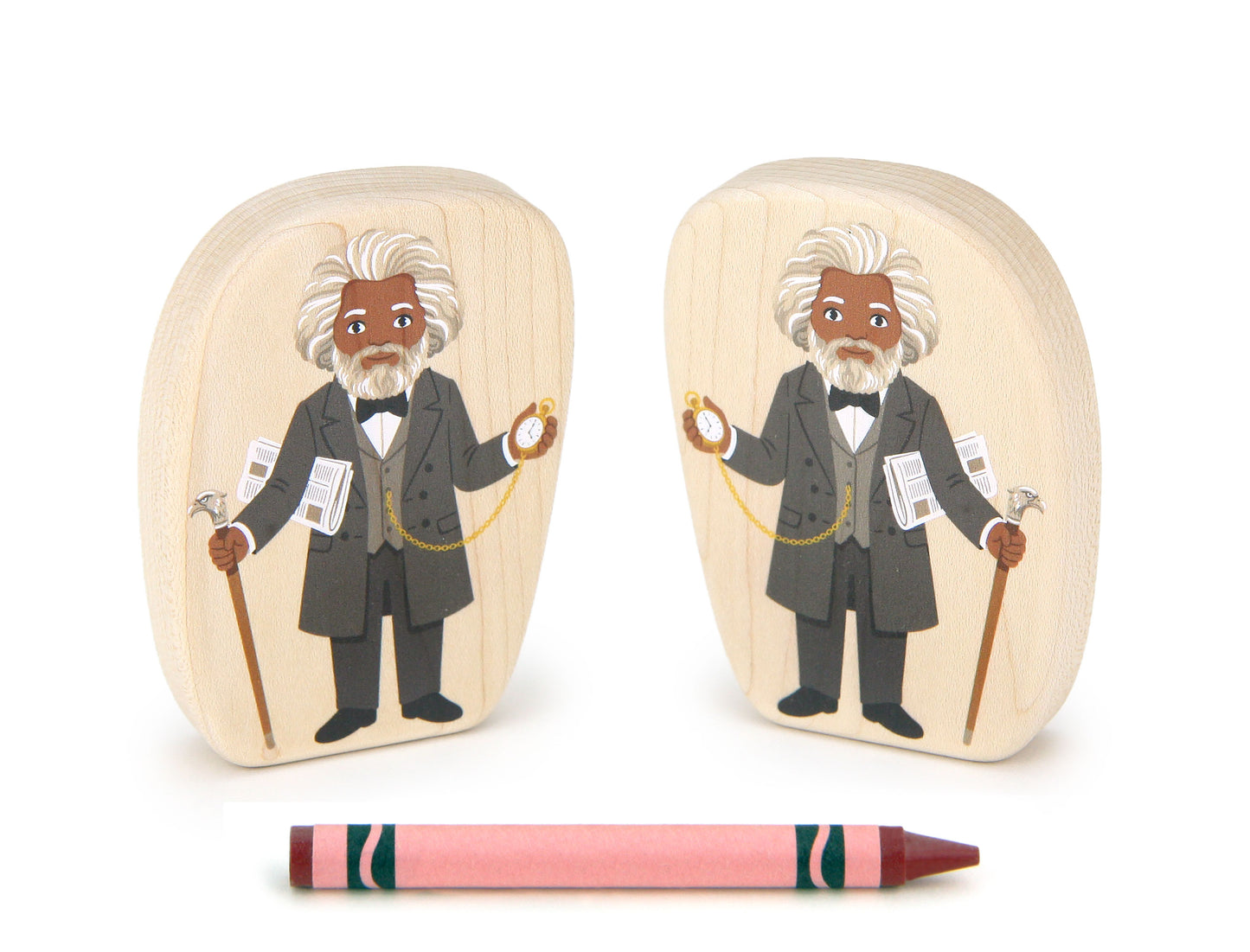 Frederick Douglass - 3.25" Double-sided 1:24 Scale Maple Figure