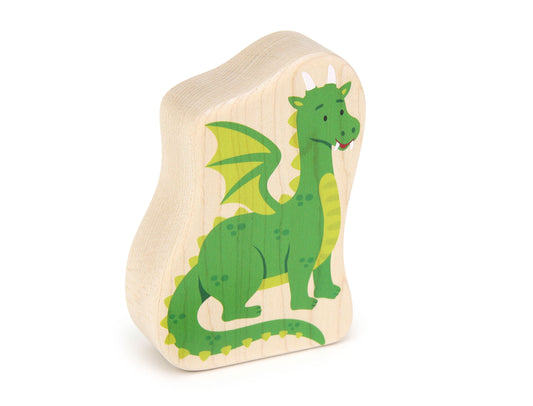 Friendly Dragon - Thick 5" Double-sided 1:24 Scale Maple Figure