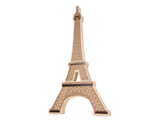 LIMITED! 20" Eiffel Tower 3 pc. Carved Maple Block Set