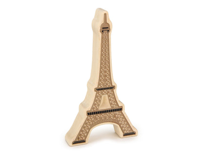 LIMITED! 10" Eiffel Tower Carved Block