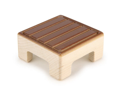 End Table - Brown - 1:12 Scale Furniture Solid Maple Blocks
