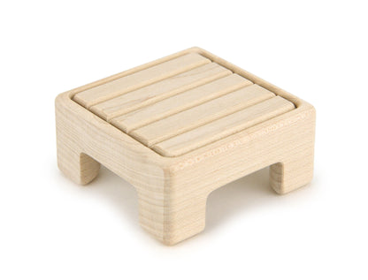 End Table - Natural - 1:12 Scale Furniture Solid Maple Blocks