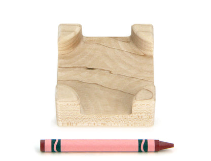 End Table - Brown - 1:12 Scale Furniture Solid Maple Blocks