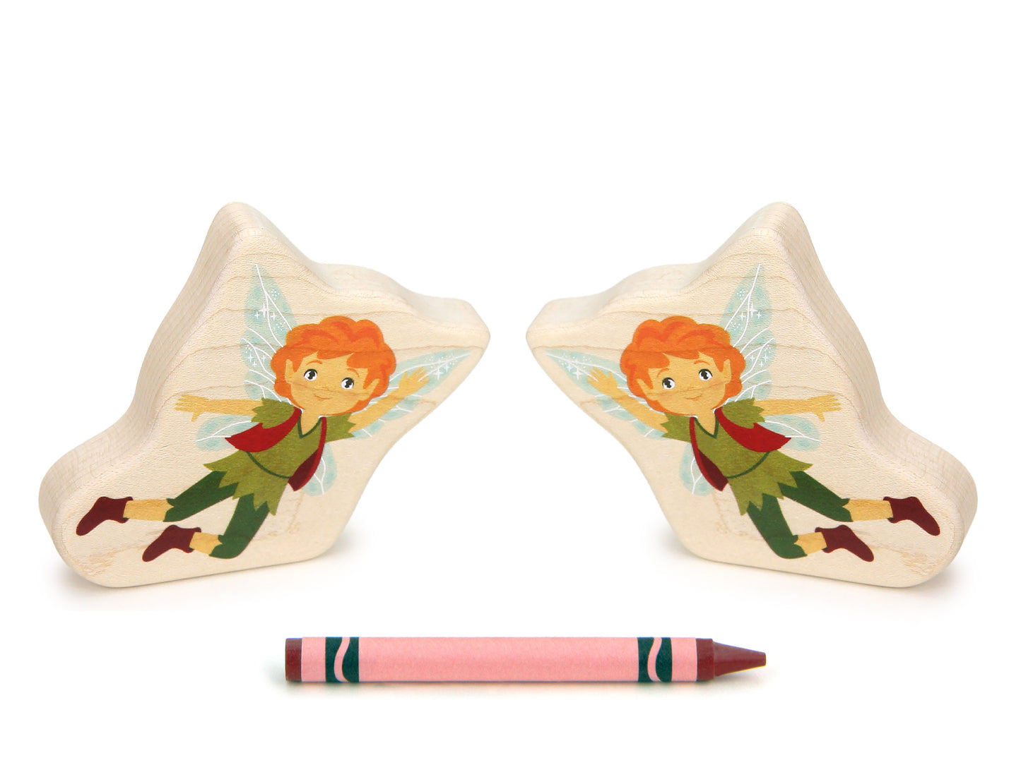 Orange Fairy - 3" Double-sided 1:24 Scale Maple Figure