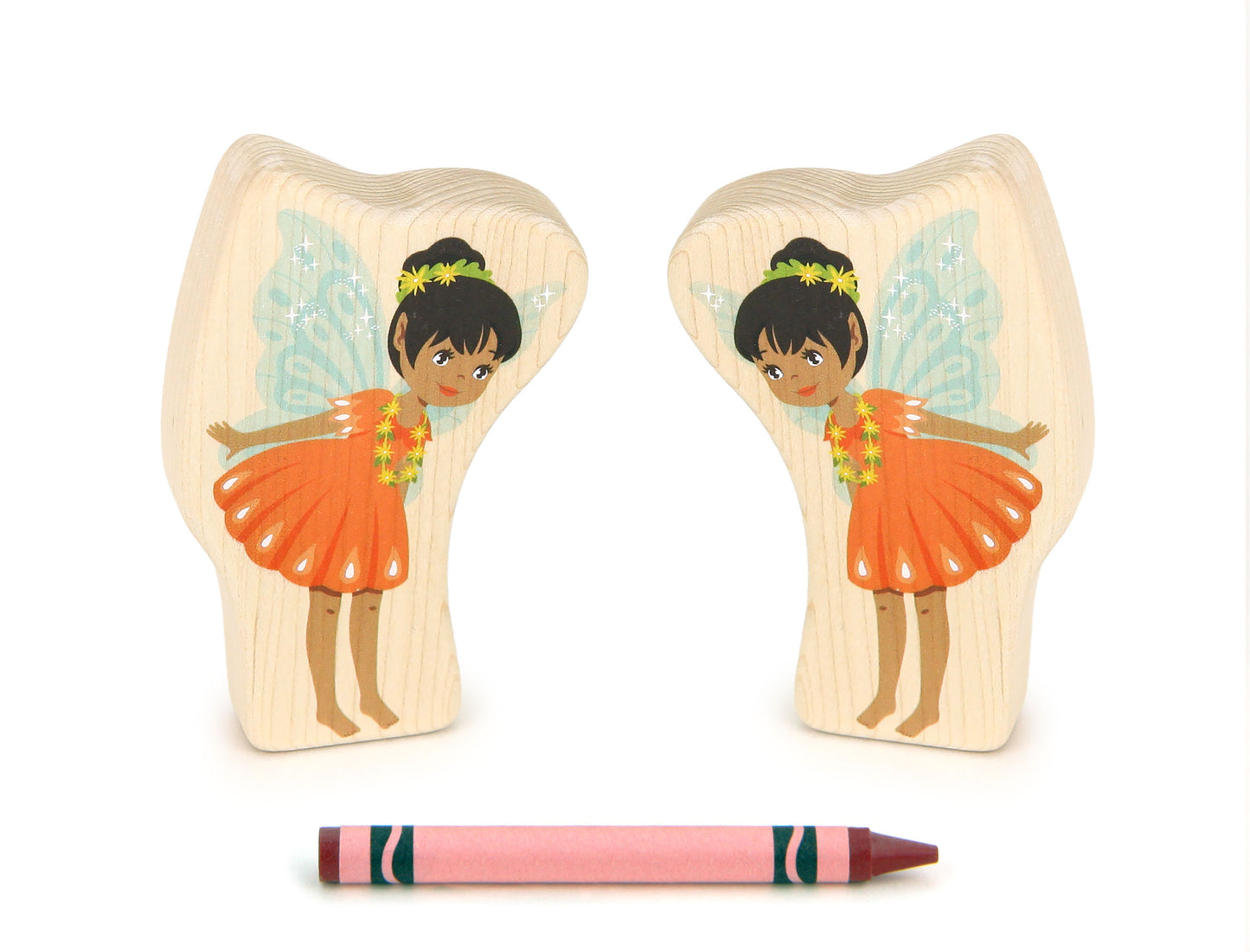 Peach Fairy - 3.75" Double-sided 1:24 Scale Maple Figure