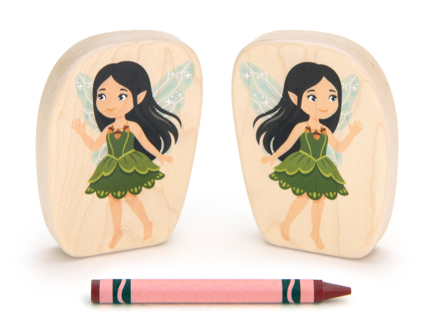 LIMITED! Autumn Acorn Fairy - 3.25" Double-sided 1:24 Scale Maple Figure